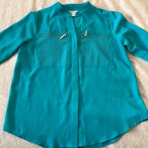 Like New! Teal Michael Kors top